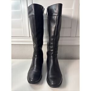 Cole Haan Black Leather Ankle Boots